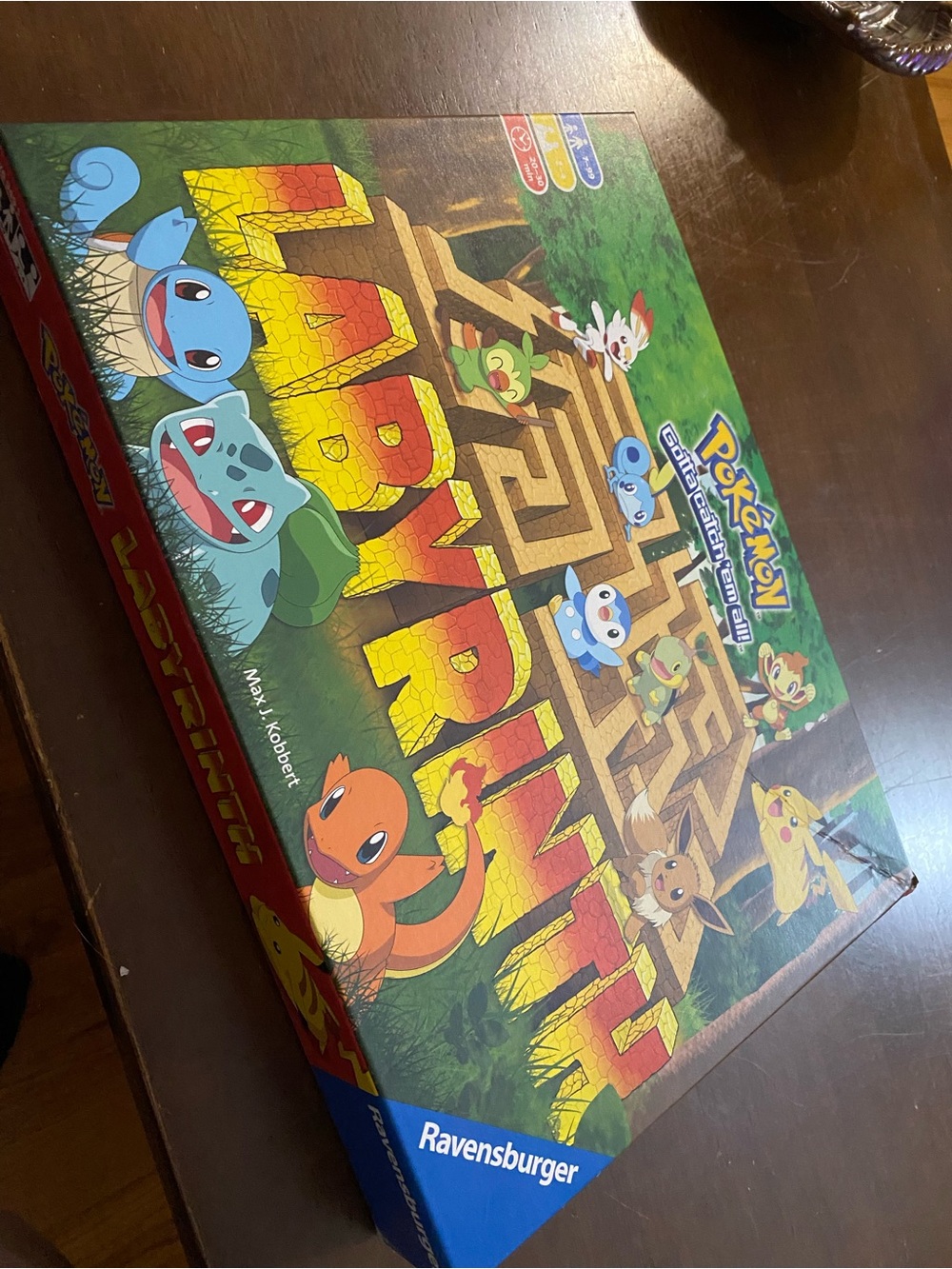 Ravensburger Pokémon Labyrinth Board Game — Yellow, Green, Blue, Red
